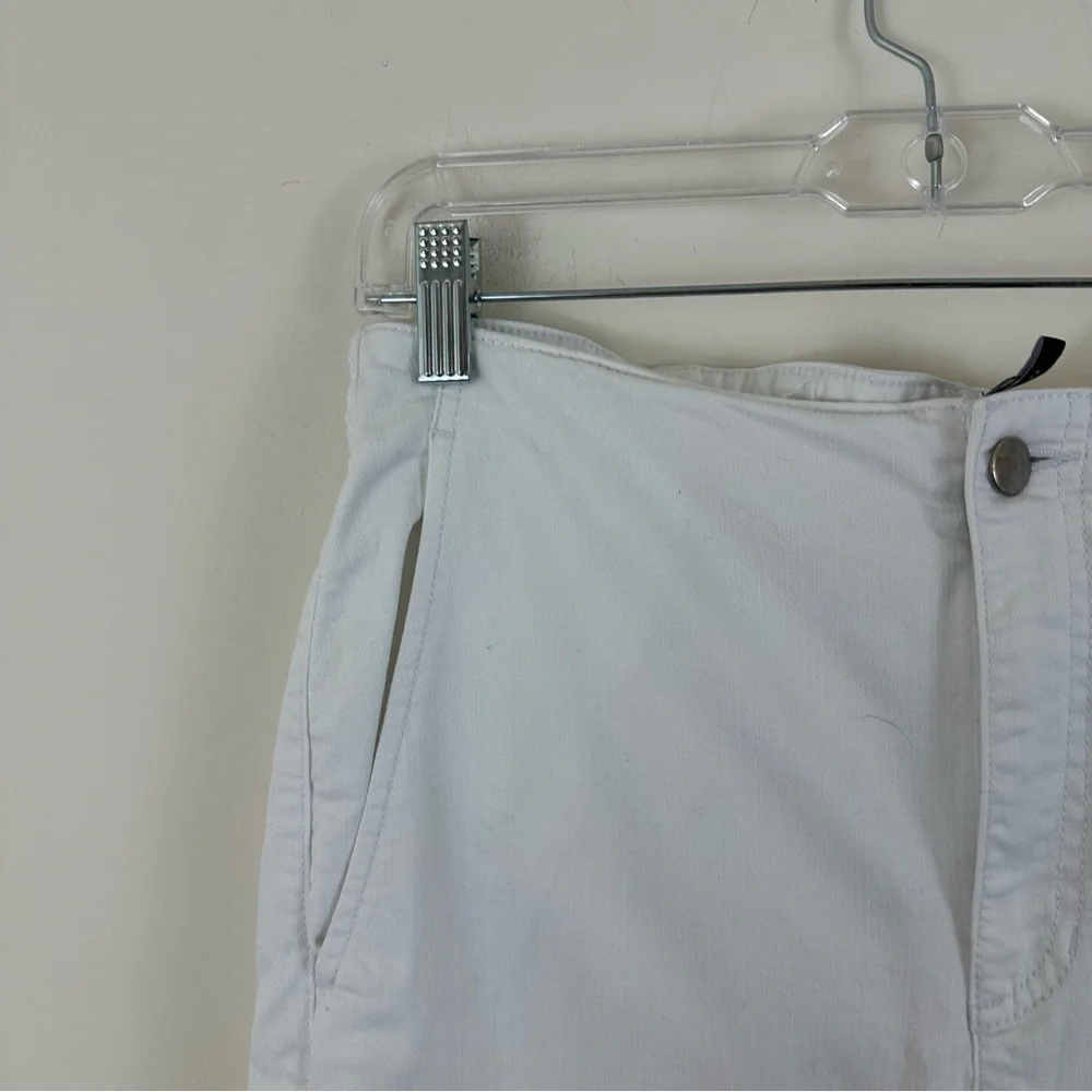 Eileen Fisher White Skinny Leg Denim Jeans Size Small Women's
